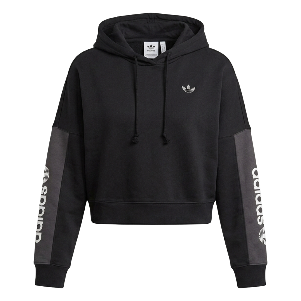 Adidas Women's Blocked Graphic Cropped Hoodie