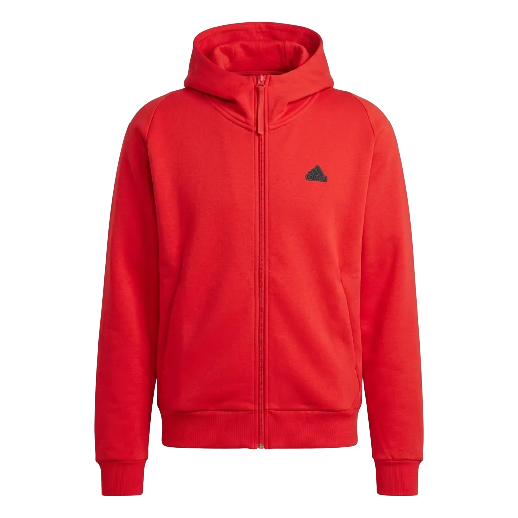 Adidas Men's Full-Zip Hooded Track Jacket