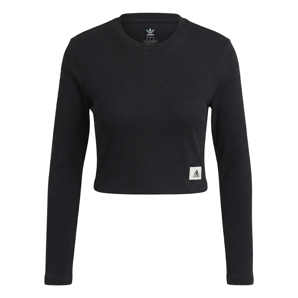 Adidas Women's Lounge Ribbed Crop Top