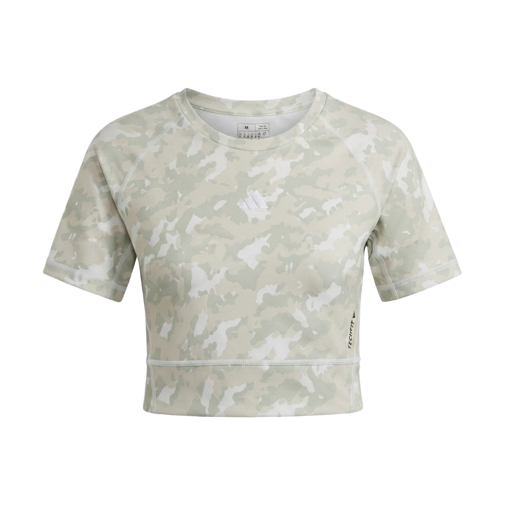 Adidas Women's Techfit Camo Print Training Croptop