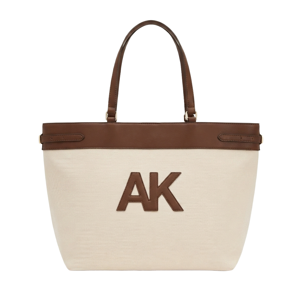Anne Klein Logo Brown and Beige Bag