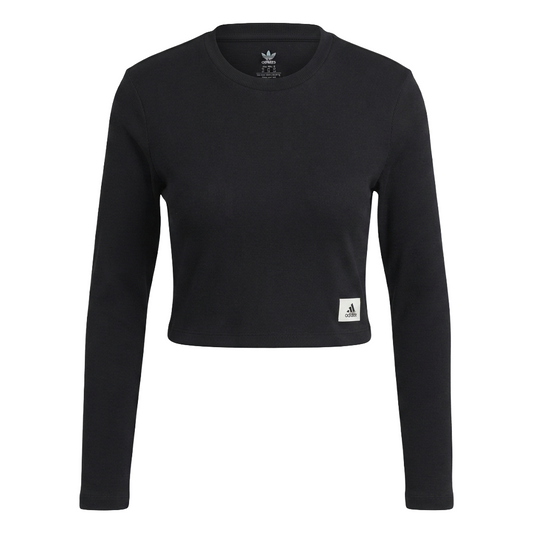 Adidas Women's Lounge Ribbed Crop Top