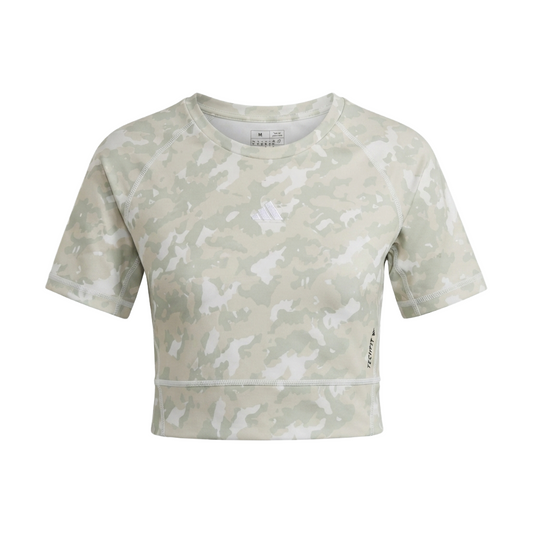 Adidas Women's Techfit Camo Print Training Croptop
